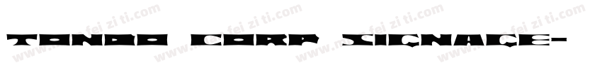 Tondo Corp Signage字体转换